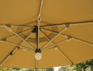 Parasol à télécommande de 150cm double de patio de parapluie de plage parapluie en aluminium de parasol fournisseur