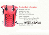 20L sac imperméable de baril de PVC du voyage 500D baladant les sacs imperméables fournisseur