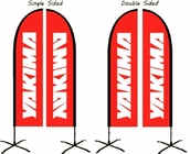 Sublimation faite sur commande de bannières de larme de drapeaux et de bannières de larme de plage de Swooper fournisseur