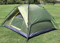 Vert extérieur antipluie de polyester des tentes campantes 190T de Polonais PU2000mm de fibre de verre fournisseur