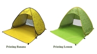 Imprimant le camping extérieur les tentes automatiques sautent l'auvent Sunproof de plage avec UV50+ fournisseur