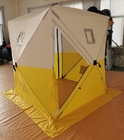 l'unité centrale extérieure de tentes de camping d'Oxford du polyester 200D a enduit le bruit vers le haut du jaune blanc de tente de travail fournisseur