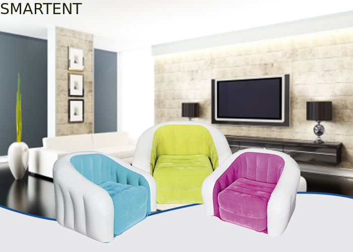 Chaise gonflable colorée stupéfiante de sofa s'assemblant PVC extérieur gonflable 74X74X64Cm de meubles fournisseur