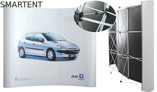 Support en aluminium magnétique de bannière de polyester de mur d'affichage de salon commercial fournisseur