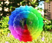 Fileur en acier imprimé UV coloré multi de vent de jardin 30*30cm fournisseur