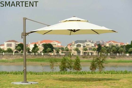 acheter base de granit du parapluie 3.5M Cantilever Parasol Heavy de parasol de plage du polyester 250g fabrication en ligne