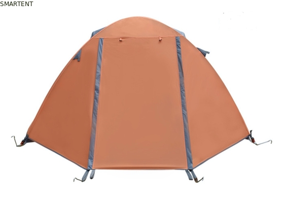 Facile à assembler Tentes de camping extérieures 210*180*130CM Orange 190T Polyester PU2000MM Tente à poteau en aluminium fournisseur