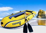 Bateau gonflable de PVC d'excursionniste jaune de plage, bateaux gonflables de nervure pour le sport aquatique fournisseur