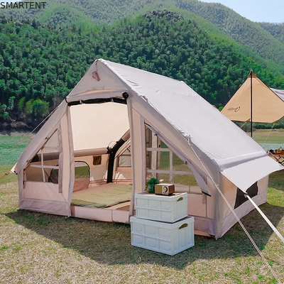 Tentes de camping en plein air Tente gonflable résistante à la pluie en coton beige épaissie pour le camping en famille et les aventures en plein air fournisseur