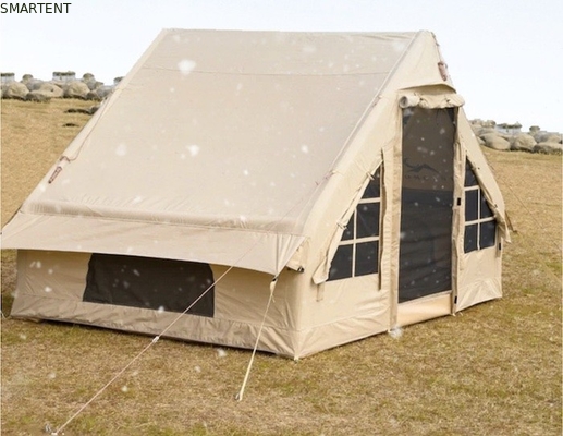 Tentes de camping en plein air Tente gonflable résistante à la pluie en coton beige épaissie pour le camping en famille et les aventures en plein air fournisseur