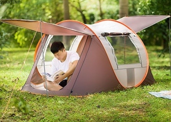 Tente de camping en polyester revêtue en PU pour activités de plein air fournisseur