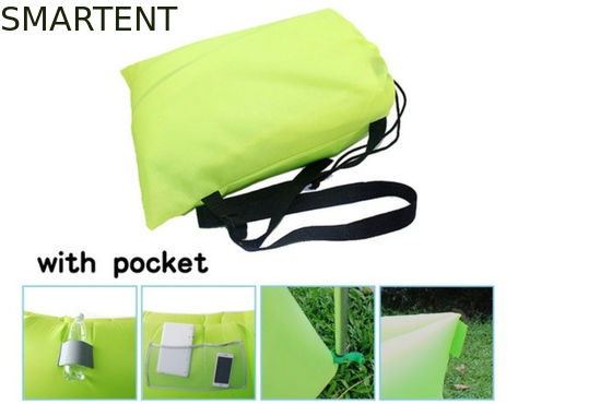 Acheter Neon à l'extérieur étanche à l'eau Ripstop Nylon 260x70cm Sacs de couchage de montagne Plage Inflatable Lazy Air Sofa fabrication en ligne