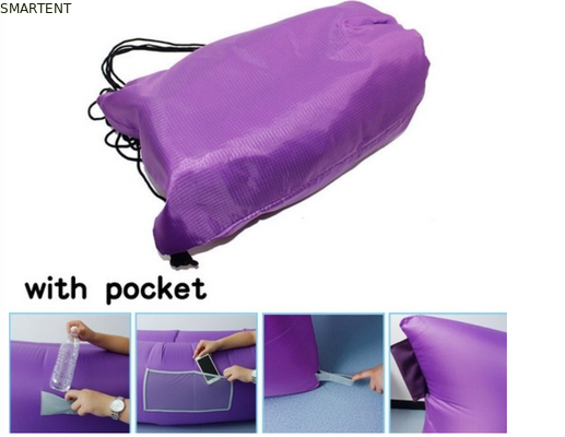Neon à l'extérieur étanche à l'eau Ripstop Nylon 260x70cm Sacs de couchage de montagne Plage Inflatable Lazy Air Sofa fournisseur