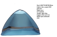 Tente automatique campante extérieure de bruit tente de plage du polyester 190T de 200 x de 120 X de 130CM fournisseur