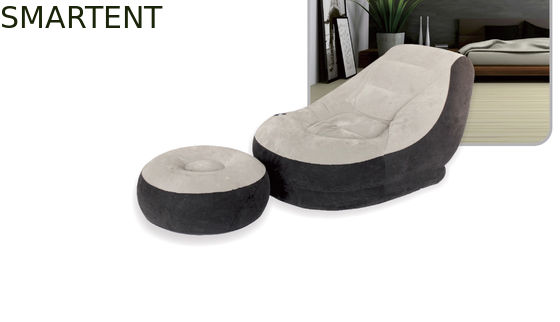 Acheter La violation s'est assemblée la chaise de camping gonflable simple de PVC s'est assemblée la chaise gonflable stupéfiant Brown fabrication en ligne