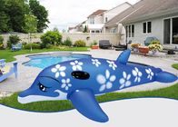 Jouet gonflé coloré de piscine de conception de dauphin de coutume de PVC de natation de vagabond gonflable extérieur de bébé le grand détendent le lit d'air fournisseur