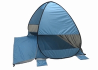 200x165x130CM 190T Polyester Pop Up Tente de plage Bleu Camping en plein air Pare-soleil fournisseur