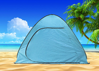 Tente de camping automatique à ouverture rapide personnalisée, auvent de plage en polyester enduit d'argent 190T fournisseur