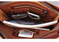Housse de transport multi d'ordinateur portable de Cowhide Hard Art Leather Laptop Sleeve Bags de messager fournisseur