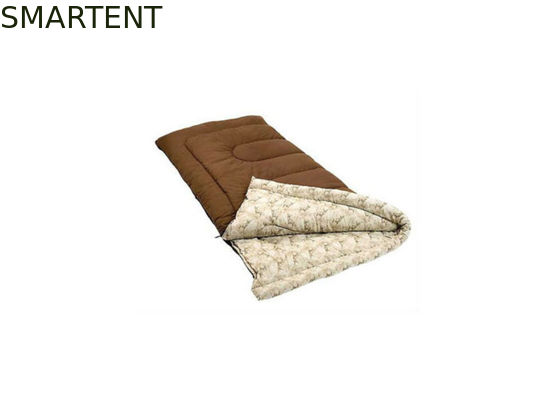 Acheter Enveloppe en flanelle marron rectangulaire en polycoton marron en bas de montagne Sacs de couchage à usage unique fabrication en ligne