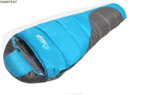 Polyester enduit en couleur extérieure 210T 215*75CM 90% Enduit à l'air plein sac de couchage de montagne chaud étanche au vent Relax Zip Poche fournisseur