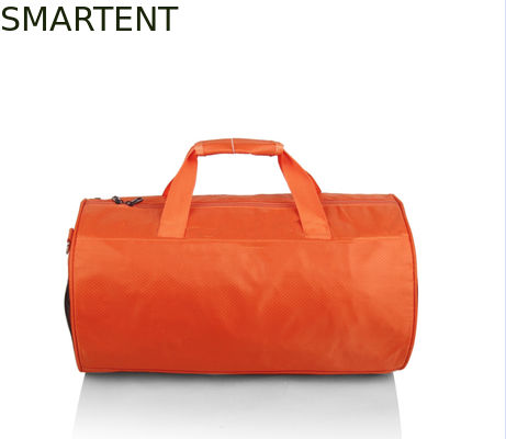 Acheter 45*25cm poids léger en extérieur couleur orange imperméable enduit en polyester en fût Oxford sacs de voyage fabrication en ligne