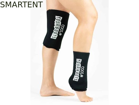 Acheter Spandex noir réutilisable Lycra de sport de 25x11CM de polyacrylamide de gel de douille fraîche faite sur commande de glace fabrication en ligne