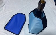 L'anti bouteille fraîche de congélation de gel de vin de couleur bleue refroidissent le refroidisseur 23 x 16cm fournisseur