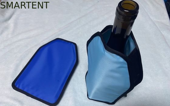 Acheter L'anti bouteille fraîche de congélation de gel de vin de couleur bleue refroidissent le refroidisseur 23 x 16cm fabrication en ligne