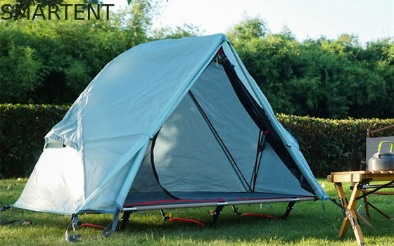 Acheter Explorez l'extérieur avec nos tentes de camping extérieures 200*120*95CM bleu 210D polyester Oxford Tente berceau avec lit de camping pliable fabrication en ligne