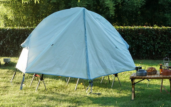 Explorez l'extérieur avec nos tentes de camping extérieures 200*120*95CM bleu 210D polyester Oxford Tente berceau avec lit de camping pliable fournisseur