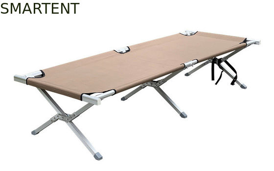 Acheter Couleur kaki en aluminium extérieure 190x74x40CM de lit de camp de pliage du tube 1200D Oxford fabrication en ligne