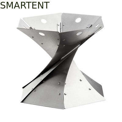 Acheter fourneau se pliant portatif campant frais extérieur de carbone de BARBECUE d'acier inoxydable de gril de 28x32x25.5CM fabrication en ligne