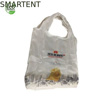 Acheter Couleur blanche écologique de impression faite sur commande de sac à provisions des accessoires RPET 210T de 60 X de 44CM fabrication en ligne