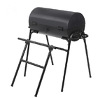 Les accessoires campants adaptés aux besoins du client noircissent le double gril 89,5 x 85,5 X 72CM de charbon de bois de barbecue fournisseur