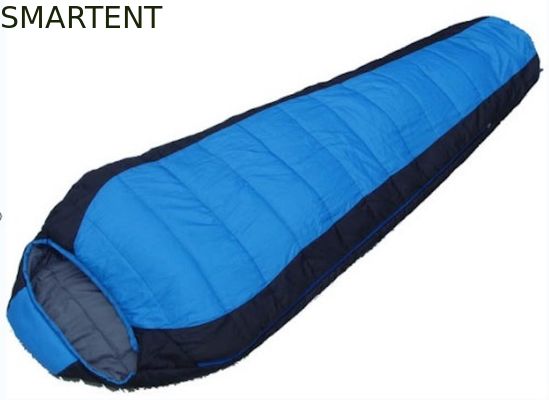 Acheter sacs de couchage imperméables oranges noirs faits sur commande de montagne de voyage du polyester 190T de 230x80x50CM fabrication en ligne