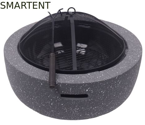 Acheter Puits portatif du feu de camping de MgO de la conception 59.5*34.5cm de gril en acier en pierre frais de barbecue fabrication en ligne