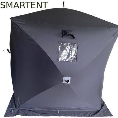 Acheter L'abri de glace de 147*147*165CM a aéré le polyester 150D noir pour le camping d'extérieur fabrication en ligne