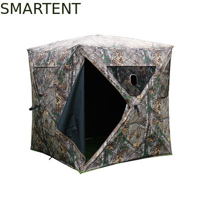 Acheter L'unité centrale de camouflage a enduit la tente de chasse imperméable du polyester 210D Windows 1 - 2 personnes 147*147*170CM fabrication en ligne