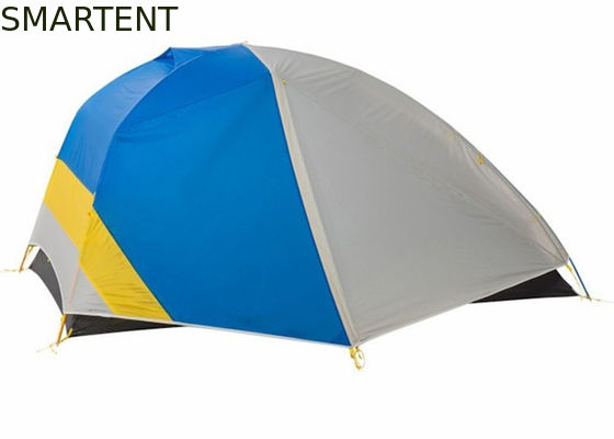 Acheter Tentes de camping extérieures double couche pour 2 personnes, tente de trekking imperméable quatre saisons avec tissu polyester indéchirable 70D durable enduit de PU fabrication en ligne