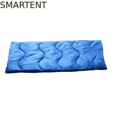 Acheter Sac de couchage en enveloppe en polyester mono bleu double couleur imperméable à l'eau 190T 1.8KG 400GSM fabrication en ligne