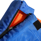 Sac de couchage en enveloppe en polyester mono bleu double couleur imperméable à l'eau 190T 1.8KG 400GSM fournisseur