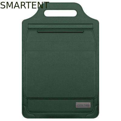 Acheter Sacs à manches pour ordinateur portable polyvalent en PU vert de haute qualité de 13 pouces avec poche fermeture éclair fabrication en ligne