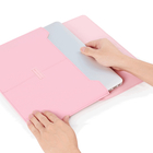 13' Pink PU Protective Sling Bag Closure Flap Velcro Pour les ordinateurs portables Protecteur de support fournisseur