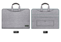 Sac d'ordinateur portable polyvalent gris Oxford avec élément de mode et design de couture fournisseur
