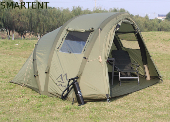 2 personnes abri de pêche imperméable à l'eau 210D Oxford tentes de camping gonflables 320 * 250 * 160CM fournisseur