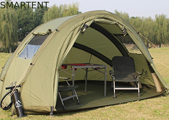 2 personnes abri de pêche imperméable à l'eau 210D Oxford tentes de camping gonflables 320 * 250 * 160CM fournisseur