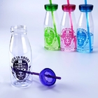 Bouteilles d'eau en plastique promotionnelles 450ML de séance d'entraînement de bouteille de boissons de mode avec Straw Milk Flask fournisseur