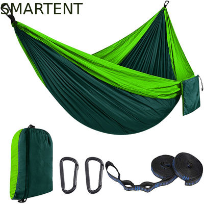 Acheter 280*140CM Léger double couleur 210T Nylon Ripstop Outdoor Portable Hammock de camping fabrication en ligne