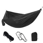 Couleur noire essentielle extérieure 210T Nylon Ripstop Portable hamac de camping 270 * 140CM fournisseur